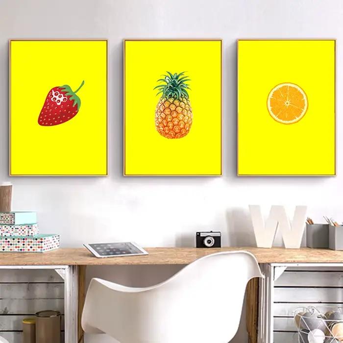 Affiches de peinture sur toile de fruits