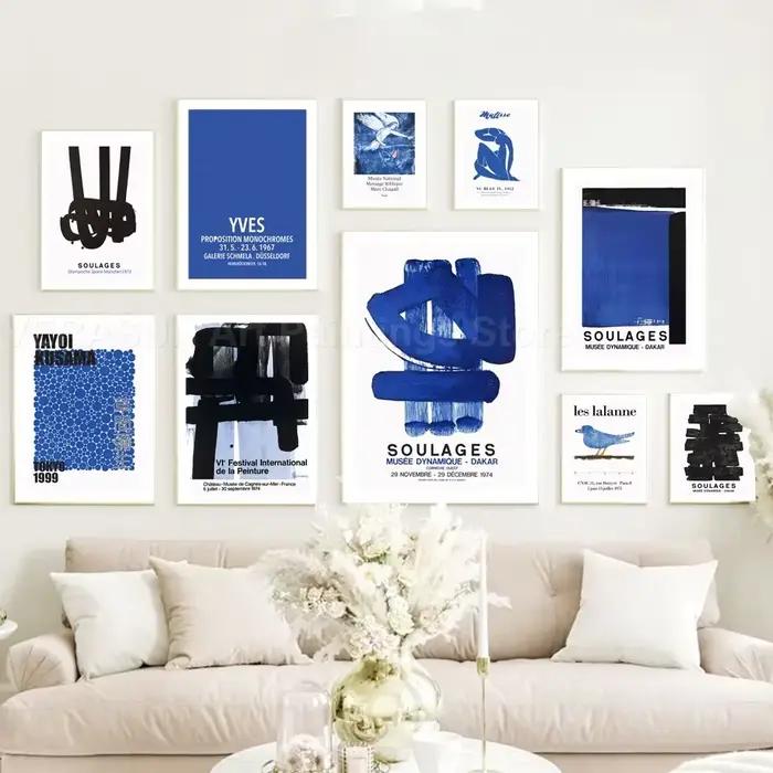 Affiches et impressions d'art mural bleu
