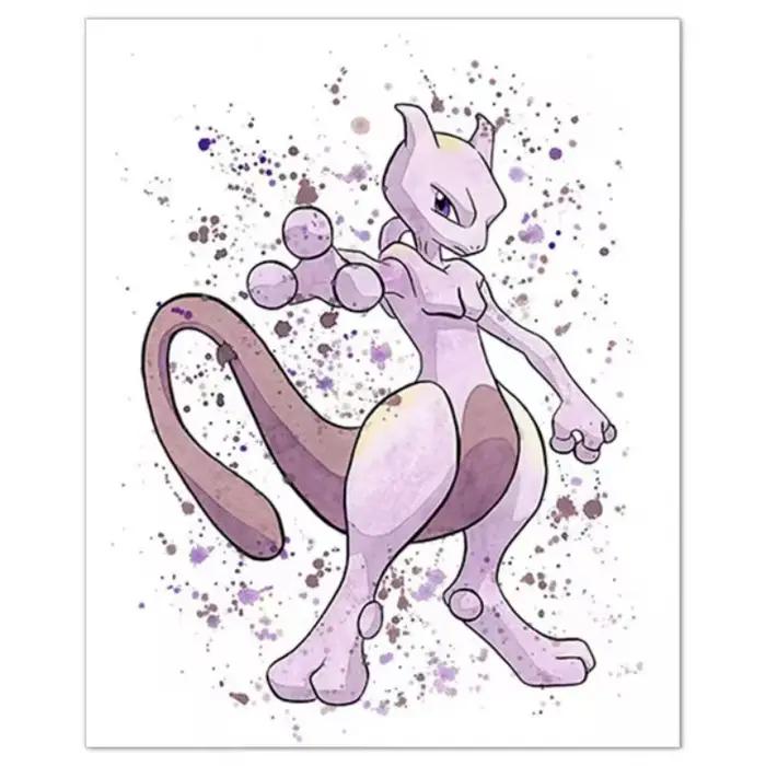 Peinture sur toile de dessin animé Pokemon