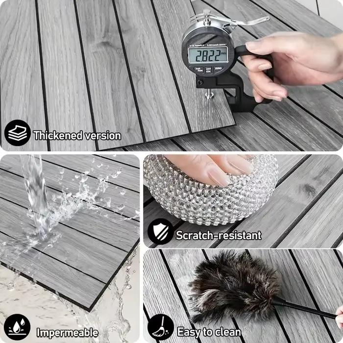10 pièces de papier peint auto-adhésif en grille de 30 cm