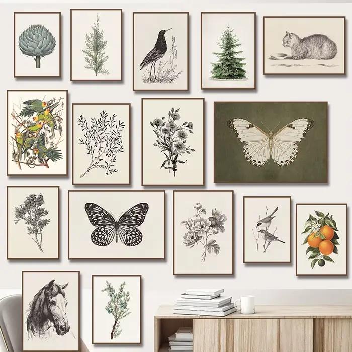Impression sur toile d'arbre orange
