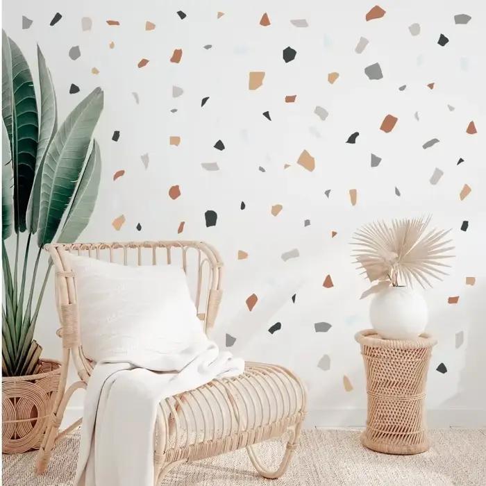 Autocollant mural en marbre pour salon et chambre à coucher