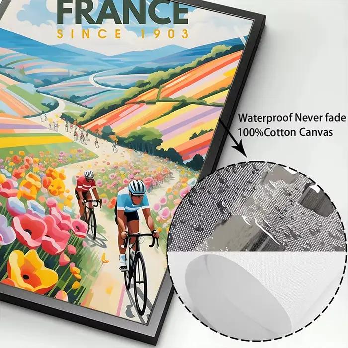Affiche De vélo et cycliste Tour De France