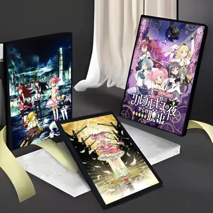 P-puella M-Magi M-Madoka M-Magica Anime peinture calligraphie HD toile imperméable Art: décoration murale esthétique