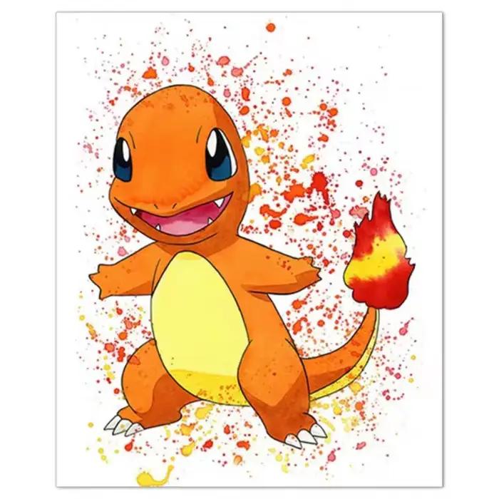 Peinture sur toile de dessin animé Pokemon