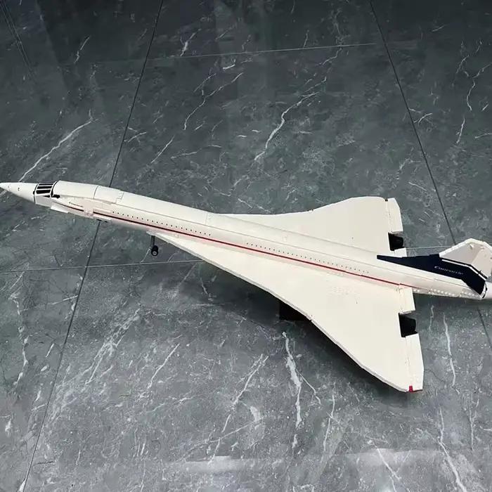 Nouvelles icônes Concorde Airbus célèbre supersonique Commercial passager avion modèle blocs de construction jouets pour enfants cadeaux