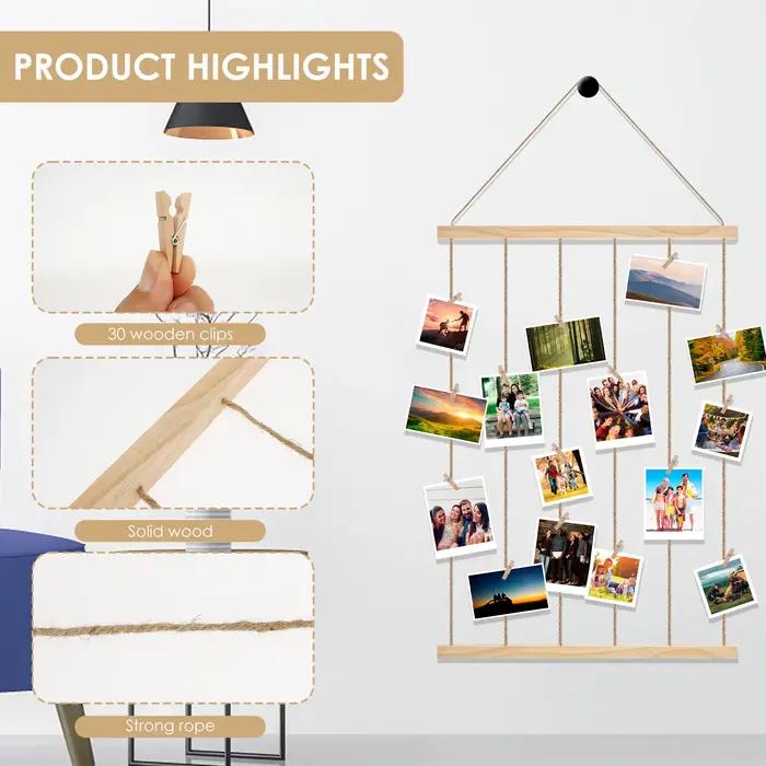 Support mural polyvalent pour affichage de photos