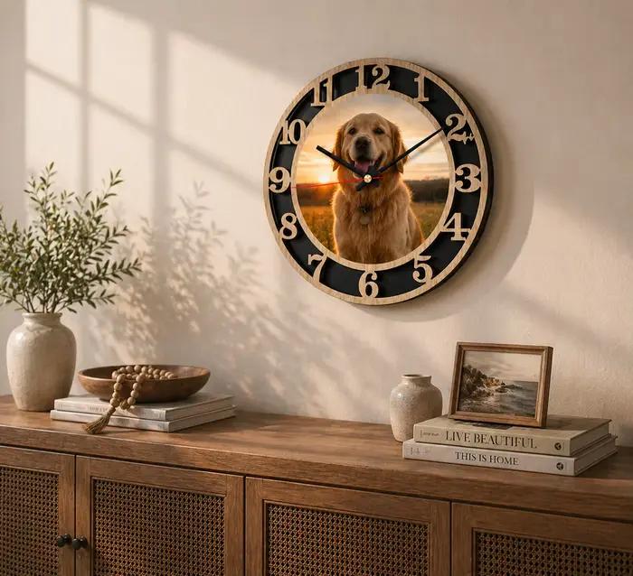 Horloge murale personnalisée avec photo