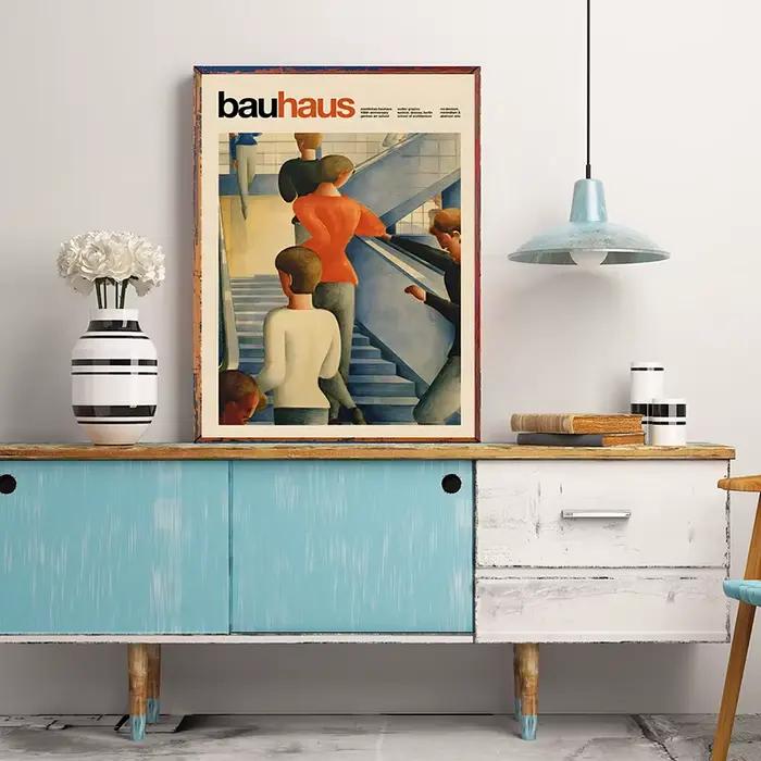 Bauhaus exposition affiche Art Inspiration impression toile peinture rétro abstrait mur Art photo pour salon décoration de la maison