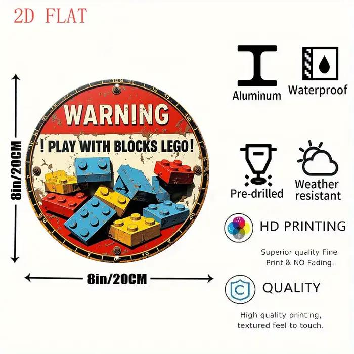 Panneau mural rond en aluminium 2D plat