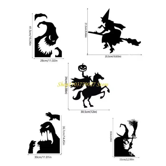 C4DF – autocollant statique imperméable en PVC pour Halloween