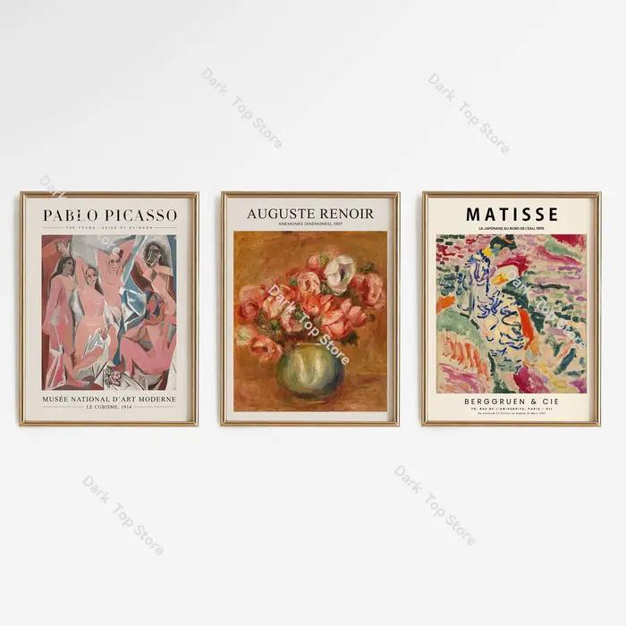 Galerie éclectique Arts muraux vert Vintage
