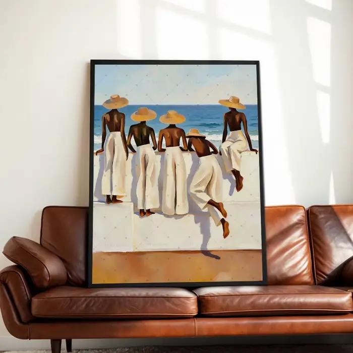 Peinture abstraite bohème féminine
