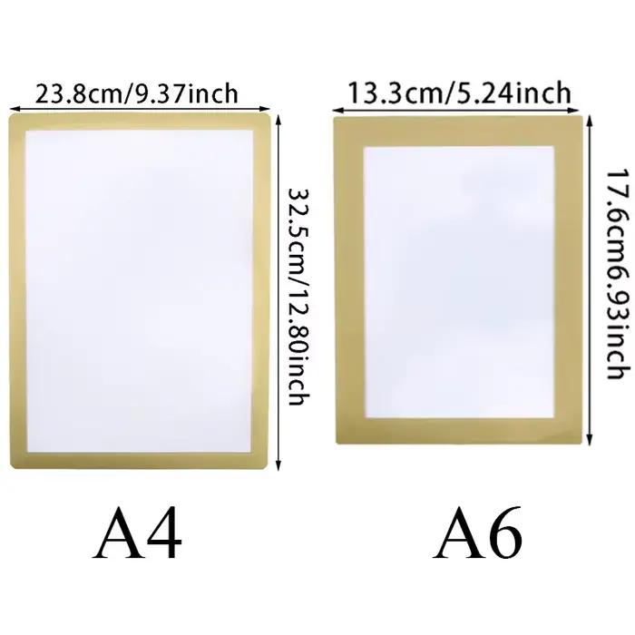 Cadre d'affichage magnétique pour affiches A4/A6