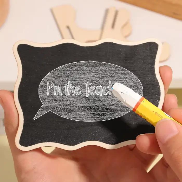 Mini tableaux noirs portables en bois