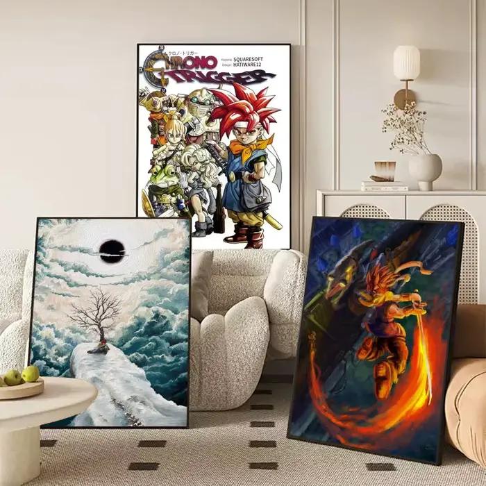 Poster RPG Chrono Trigger-T, artisanat, jeu de rôle, cadeau avec impressions, décoration pour la maison, la chambre à coucher, le salon, promotion et exposition