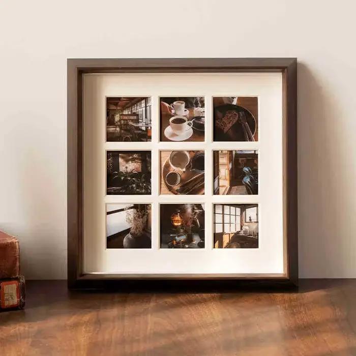 Présentoir de cadre Photo carré 25x2 5/30x30cm