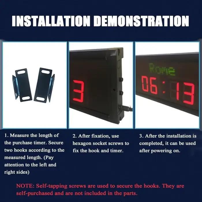 Horloge numérique multi-fuseaux horaires pour bureaux et hôtels