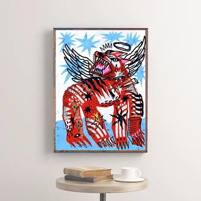 Affiche d'illustration classique abstraite