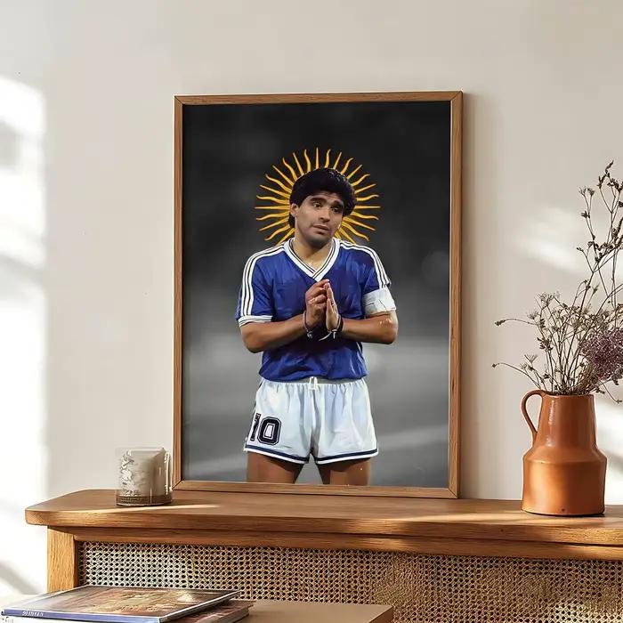 Affiche de footballeur D-Diego Maradona-a, art mural HD imperméable et auto-adhésif, idéal pour la décoration de la maison et les cadeaux