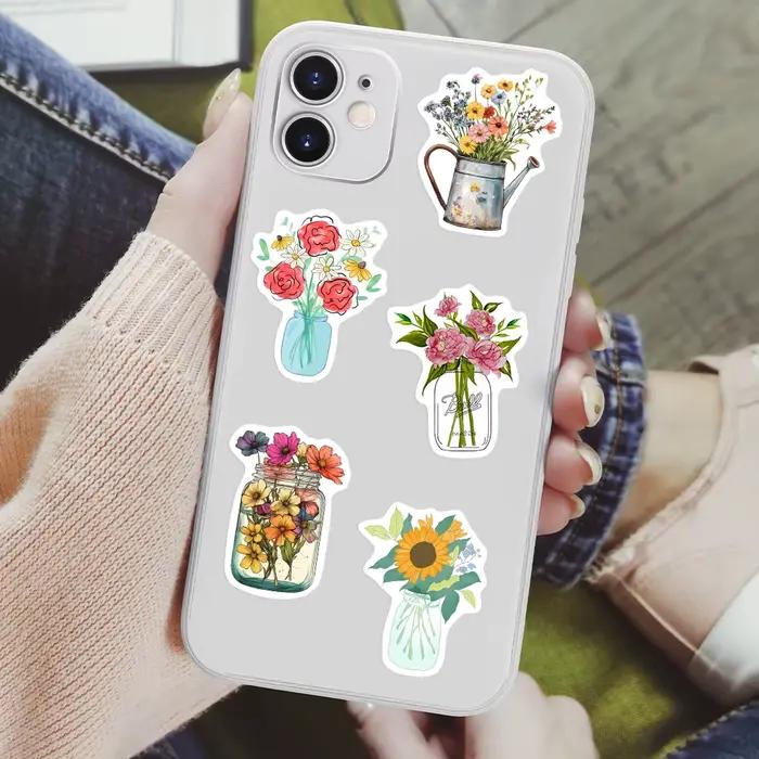 Autocollant de fleur esthétique