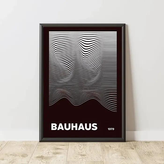 Affiche d'art BAUHAUS, peinture sur toile à motifs géométriques