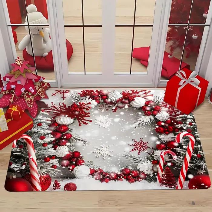 Tapis décoratif sur le thème de Noël pour salons