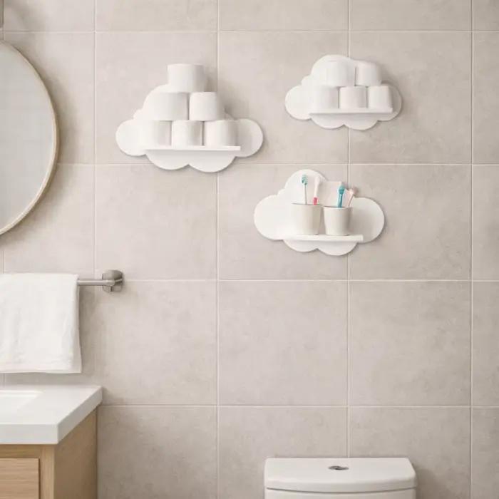 Étagère murale en bois de style moderne