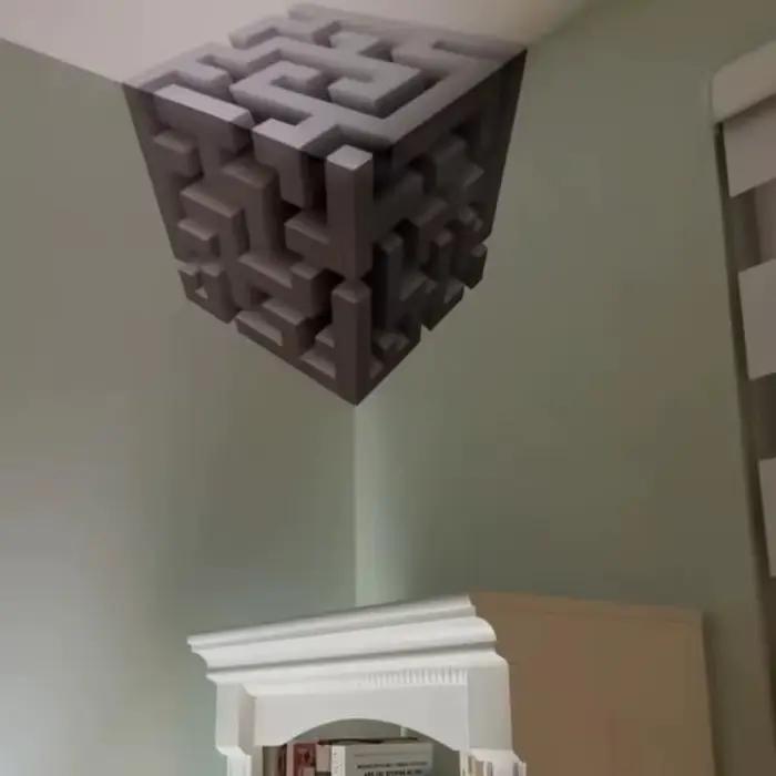 Cadeaux - Art mural 3D impossible qui repolitère la réalité - Art d'illusion irrégulier - Autocollant