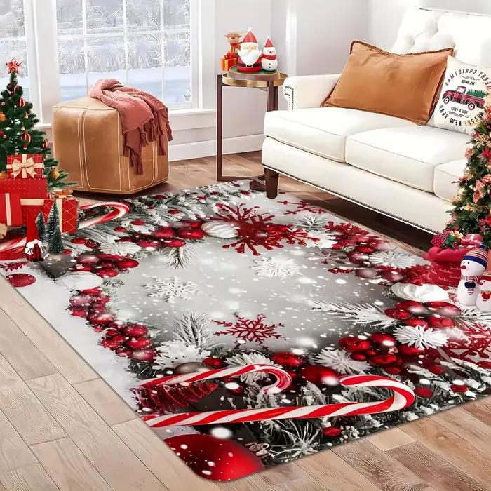 Tapis décoratif sur le thème de Noël pour salons