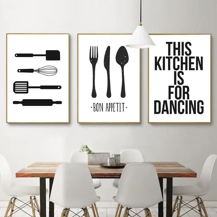 Peinture sur toile de cuisine britannique