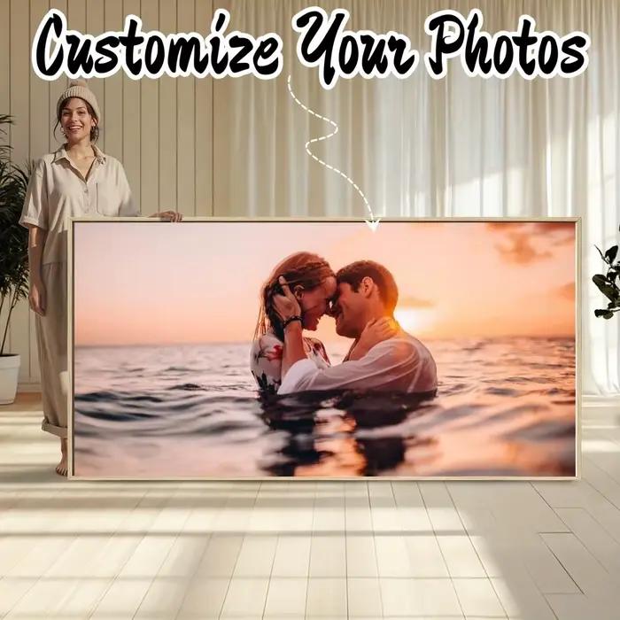 Impression sur toile personnalisée de grande taille horizontale avec photo