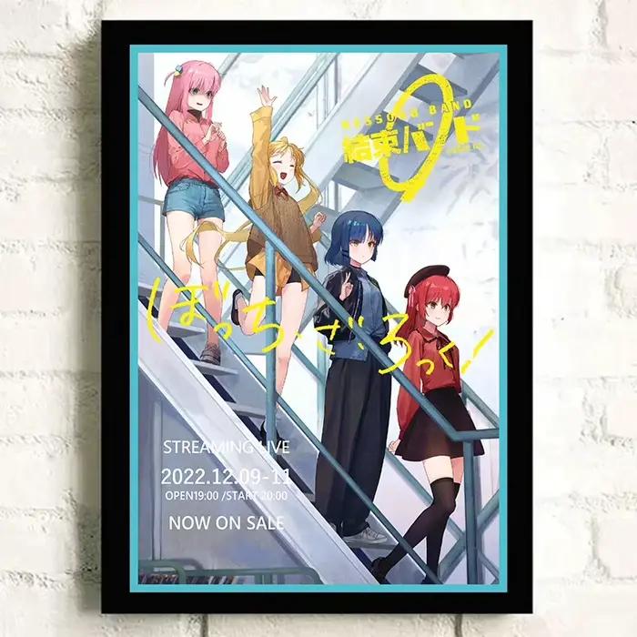 BOCCHI LE ROCK! Affiche d'art de dessin animé de musique d'anime japonais