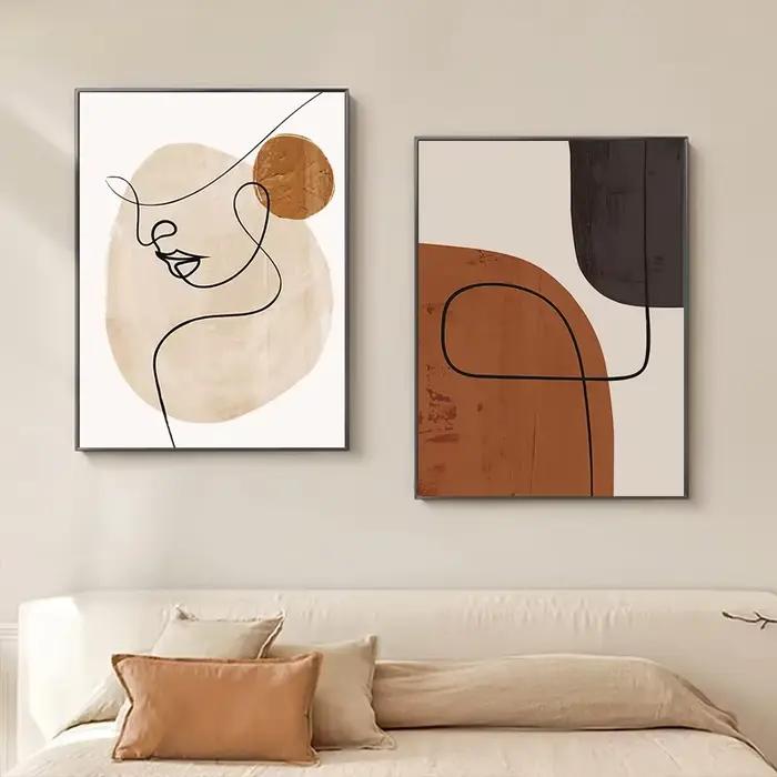 Affiche géométrique abstraite pour la décoration intérieure