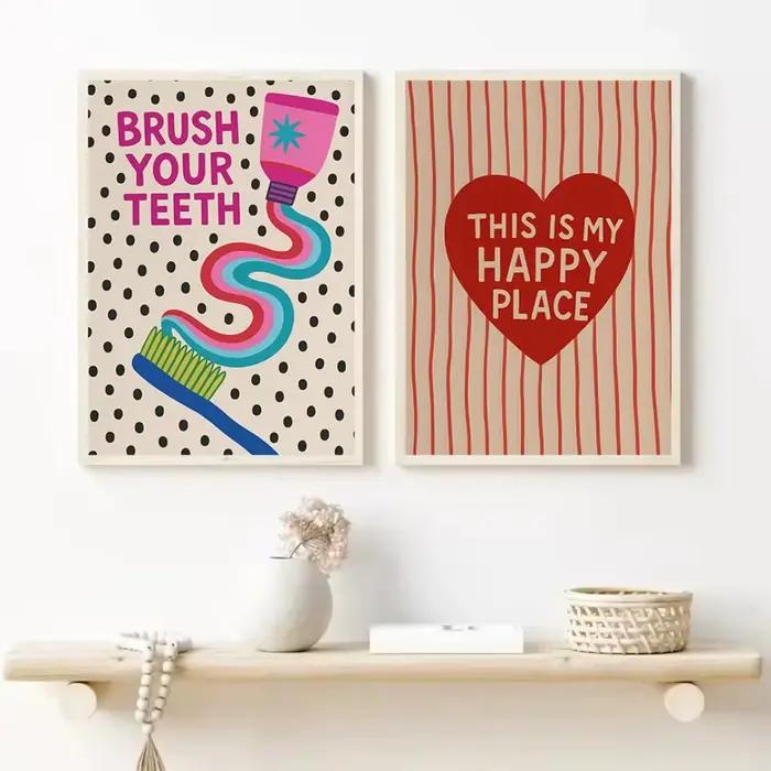 Affiche sans cadre en toile