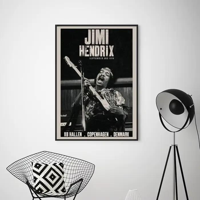 Peinture sur toile SINGER J-JIMI H-HENDRIX affiche imprime mur gérer salon décoration de la maison petit