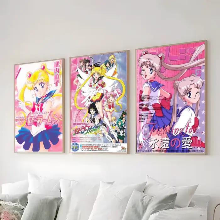 Affiche S-Sailor Moon, autocollants haute définition