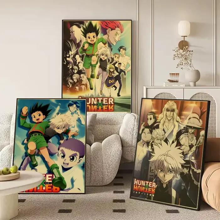 Autocollants d'affiche de dessin animé h-hunter X Hunter