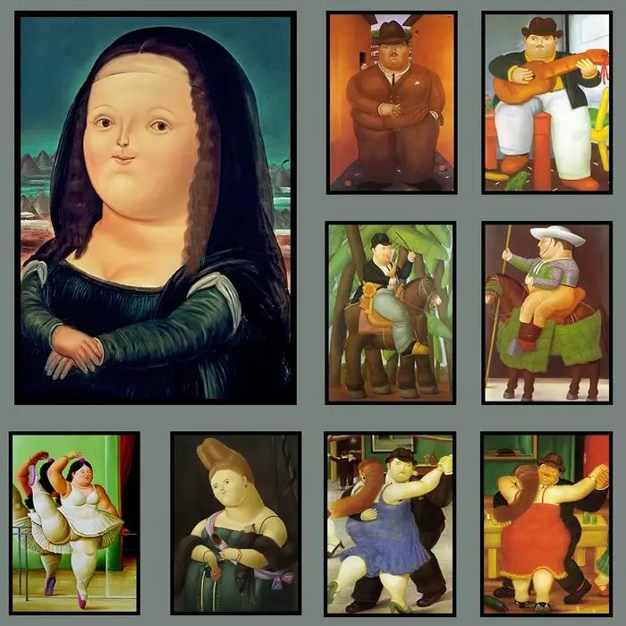Peinture sur toile d'art célèbre de Fernando Botero