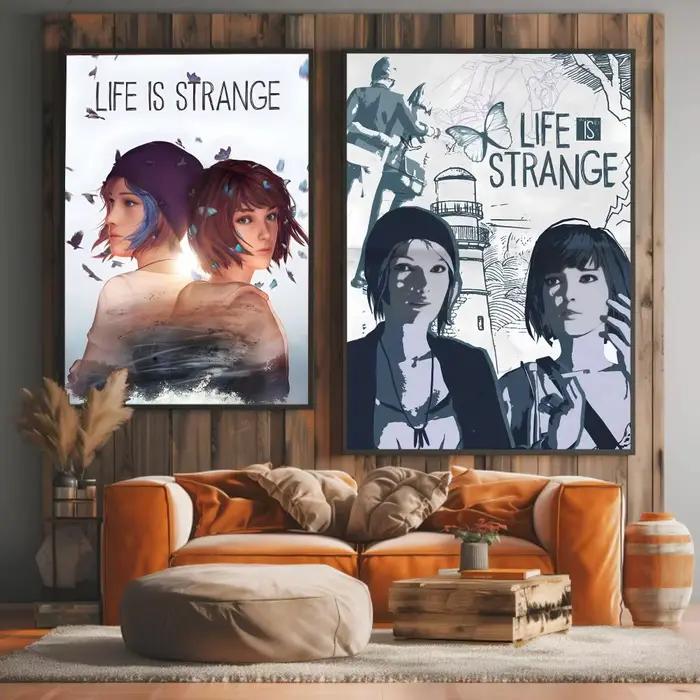 Jeu l-life is Strange peinture calligraphie toile de coton de haute qualité affiche Art mural pour salon décor de maison de café moderne