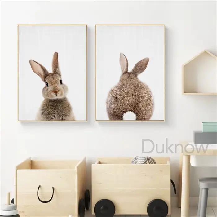 Décor de chambre de fille lapin
