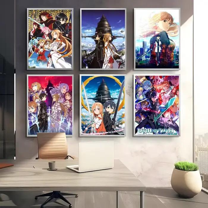 S-Sword Art O-Online SAO peinture calligraphie HD toile