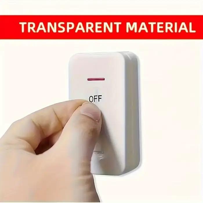 Étiquette autocollante transparente pour interrupteur