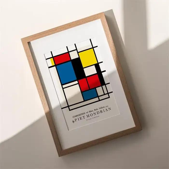 Piet Mondrian-Art mural abstrait
