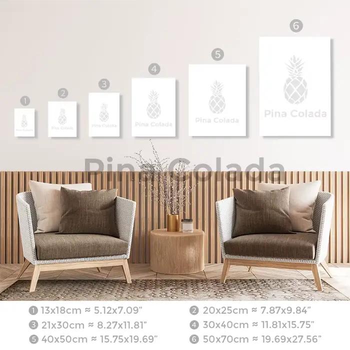 Poster deco tableau decoration mural Affiche de film nordique noir et blanc