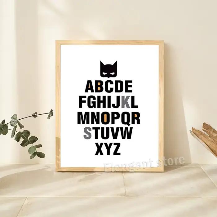 Batman citations inspirantes impressions d'art noir blanc affiches Style nordique INS toile peinture garçons chambre décoration murale