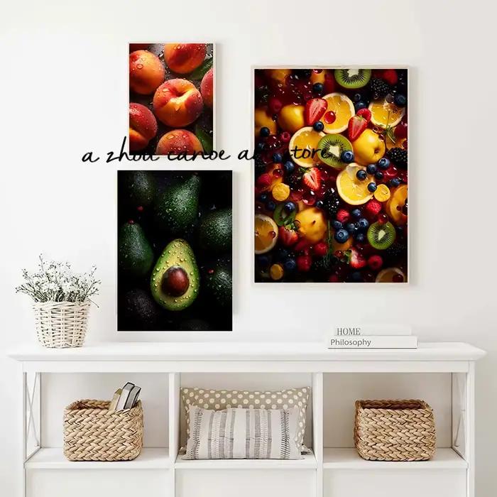 Affiches d'art de fruits frais