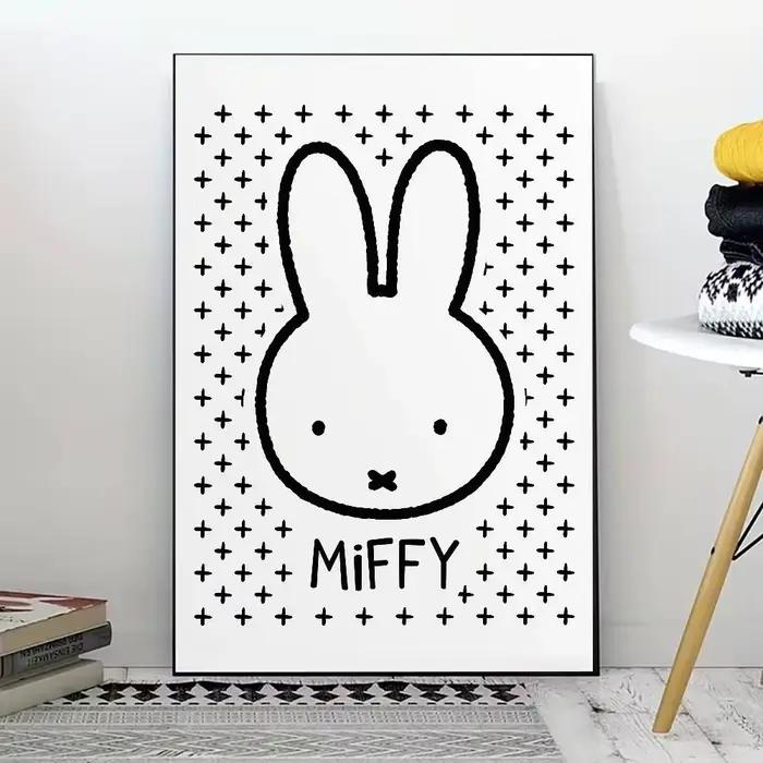 Affiche M-Miffy Kawaii pour la décoration moderne des bureaux à domicile