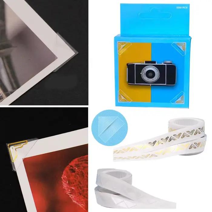 Autocollants de coins de photo transparents