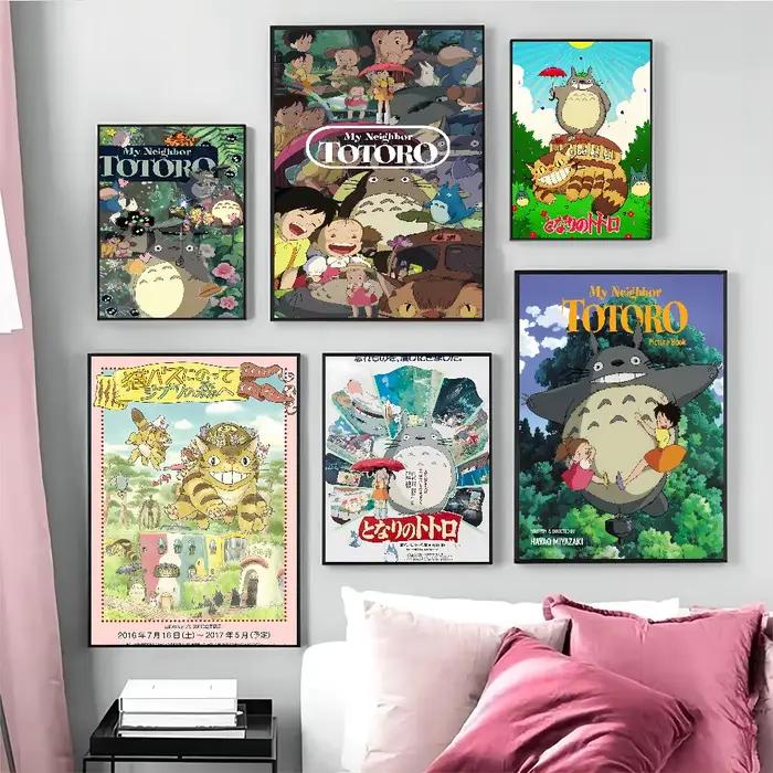 Affiches de dessin animé Studio Ghibli mon voisin t-totoro